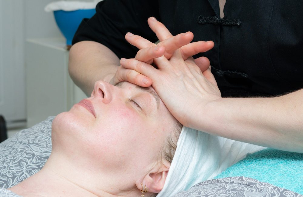 Facial treatment at Marshalls