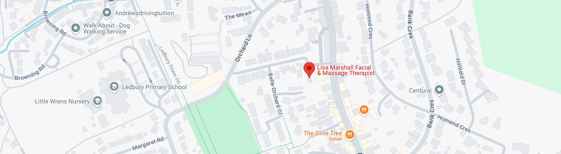 Google Map of Lisa Marshall Beauty location in Ledbury